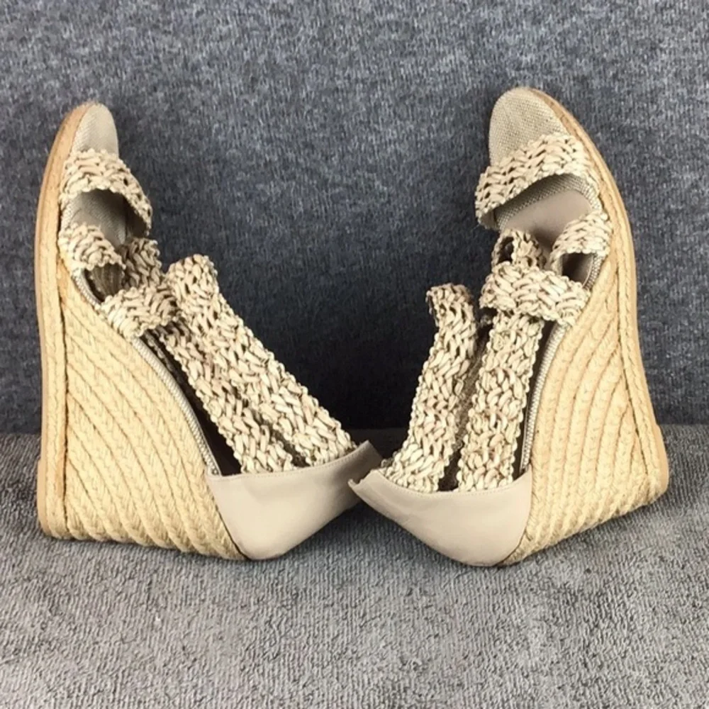 Jean-Michel Cazabat Espadrilles Wedge Sandals Sz‎ 8.5